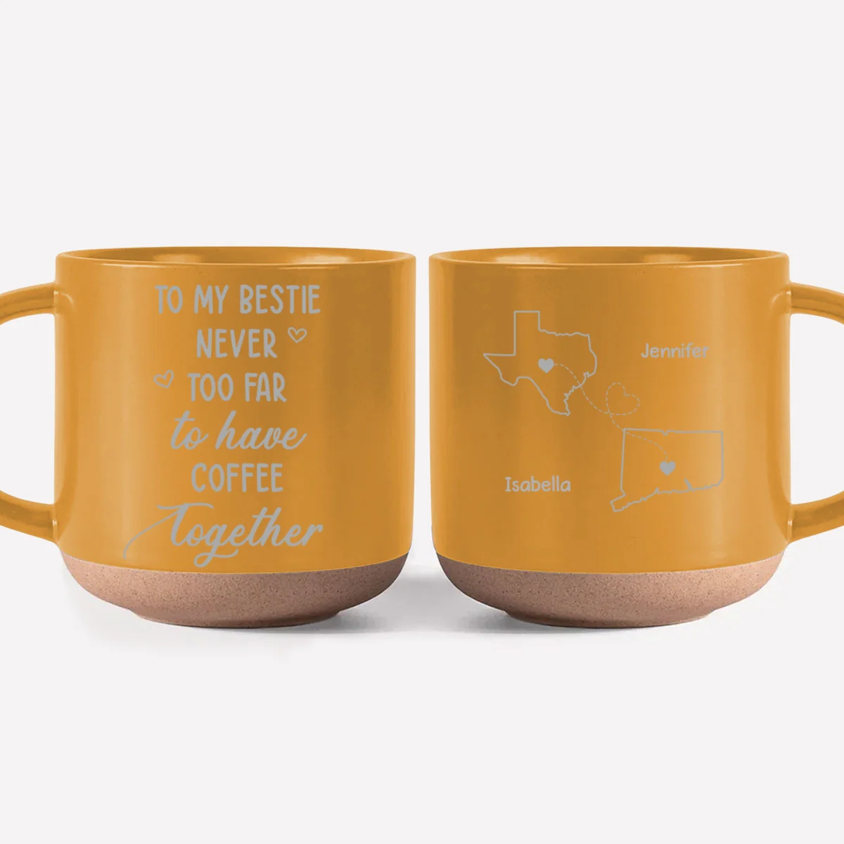 Still Having Coffee Together - Personalized Custom Engraved Pottery Mug - Image 9