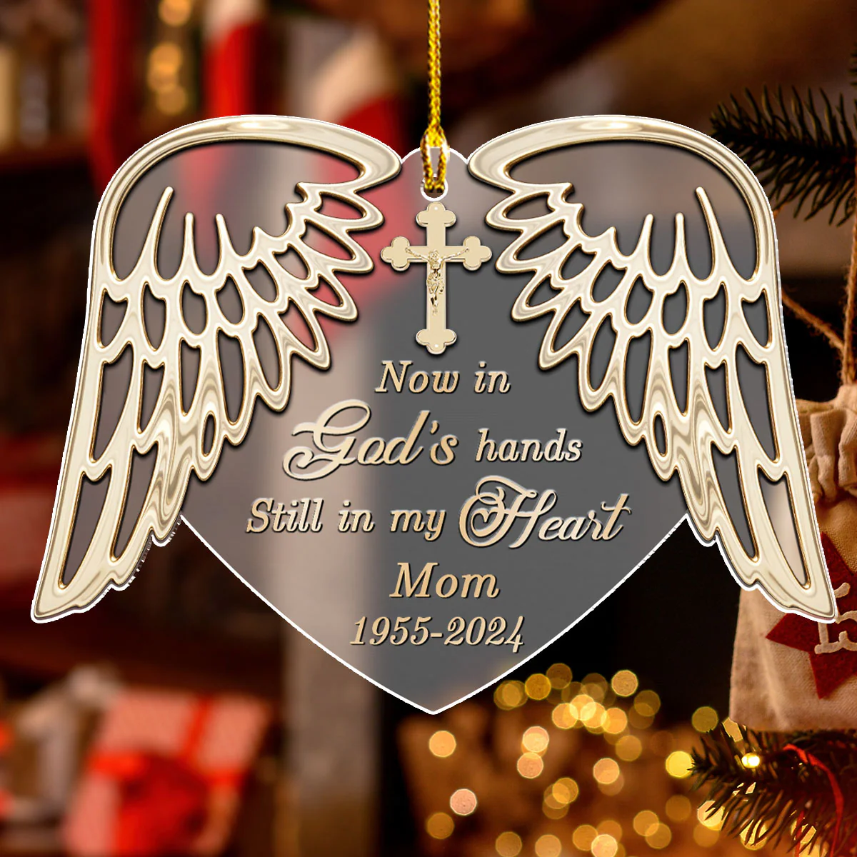Still In My Heart - Personalized Custom Frosted Acrylic Ornament - Image 3