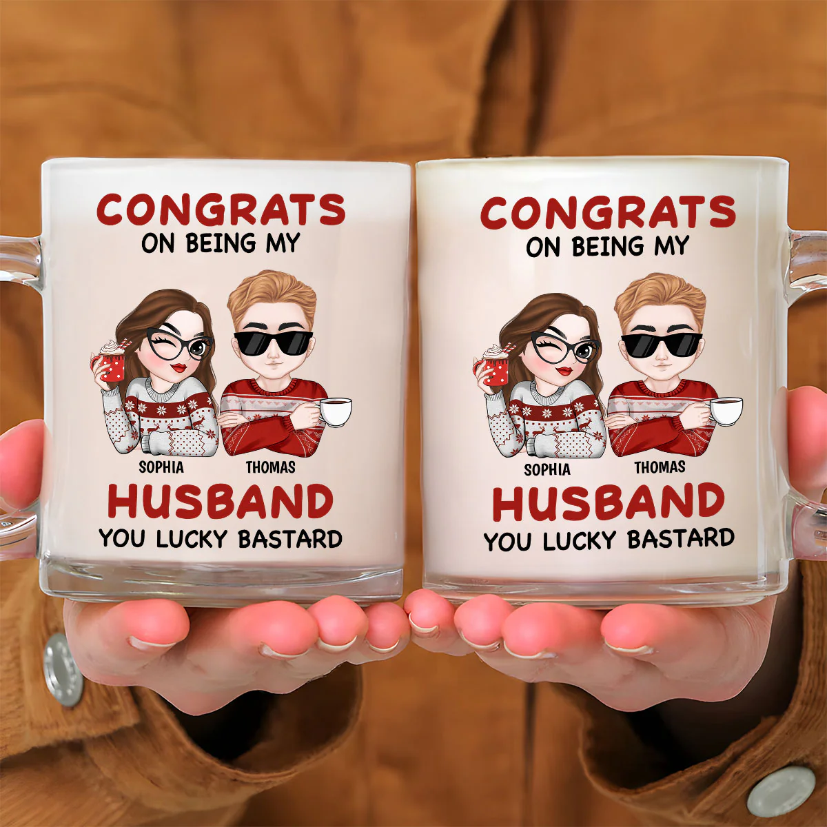 Still Love you - Personalized Custom Glass Mug - Image 2