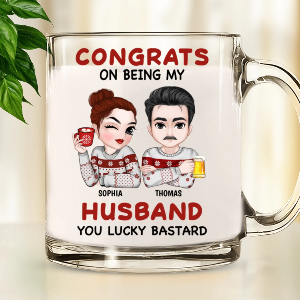 Still Love you - Personalized Custom Glass Mug - Image 6