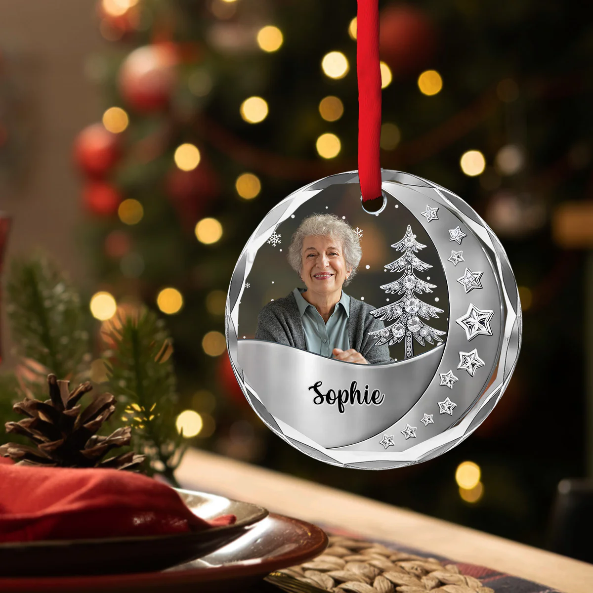 Still With You - Personalized Custom 3D Effect Glass Ornament - Image 2
