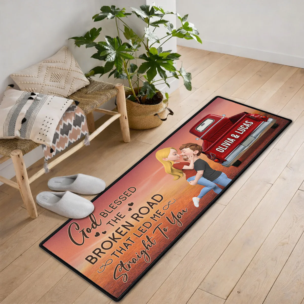 Straight To You - Personalized Custom Runner Rug - Image 4