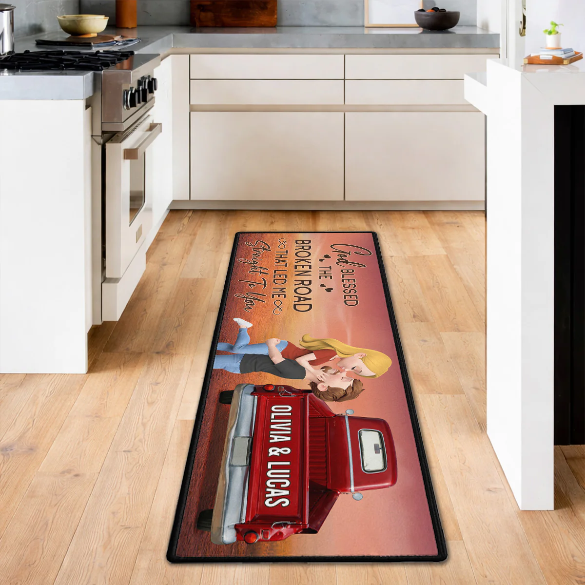 Straight To You - Personalized Custom Runner Rug - Image 5