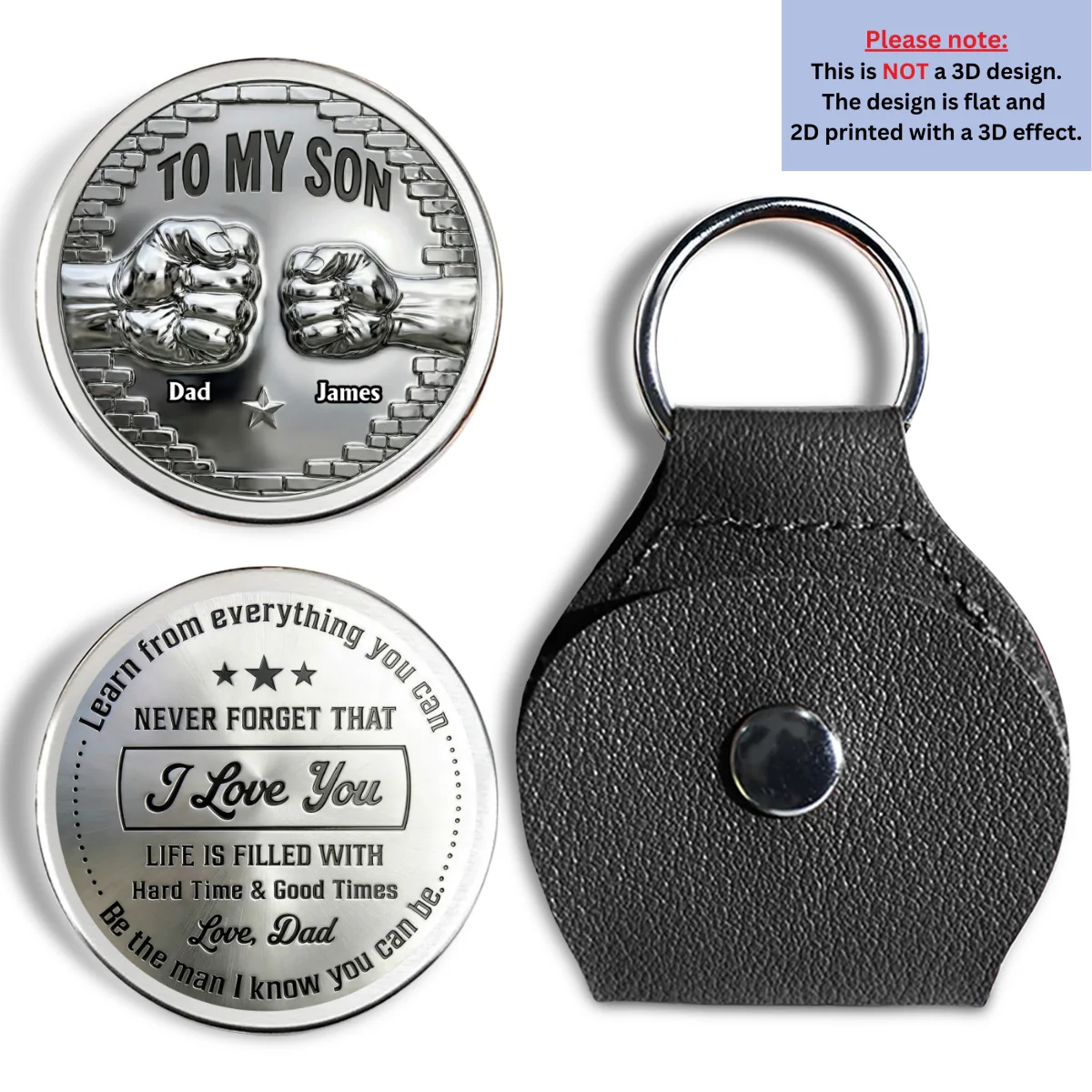 Strength And Love - Personalized Custom Pocket Hug - Image 6