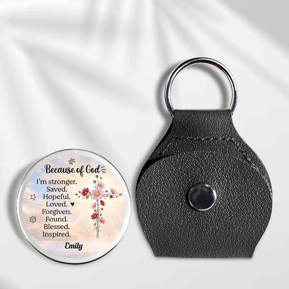 Stronger Because Of God - Personalized Custom 3D Effect Pocket Hug - Image 5