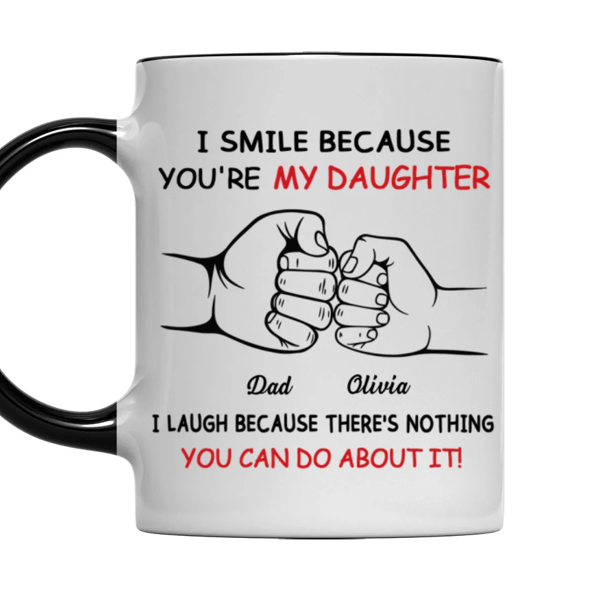 Stuck With Me - Personalized Custom Accent Mug - Image 7
