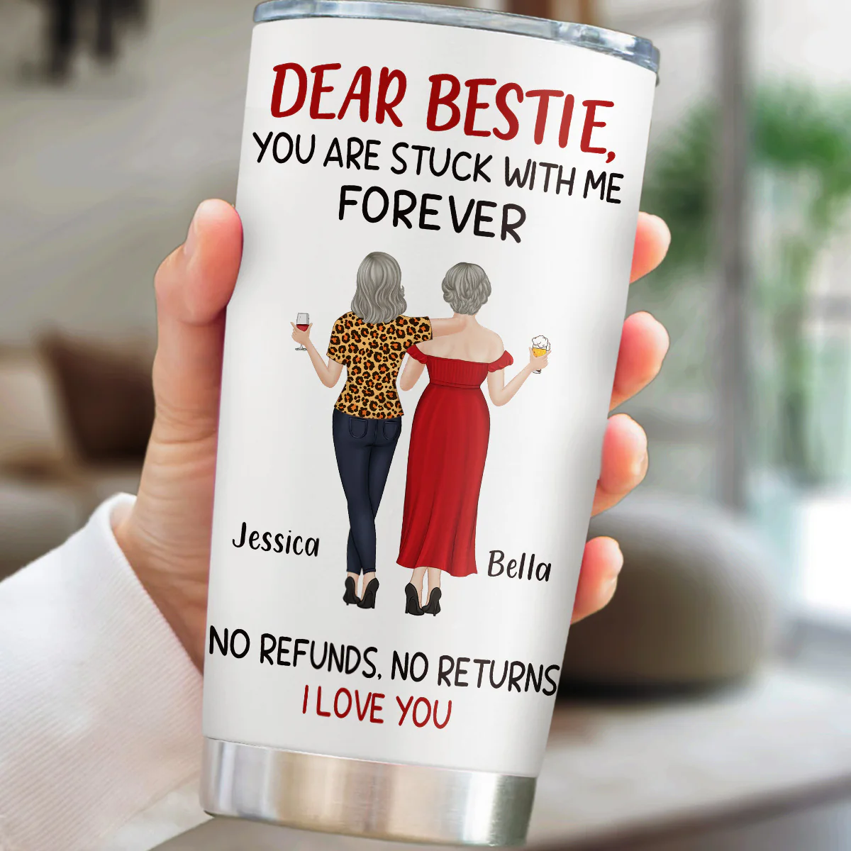 Stuck With Me - Personalized Custom Tumbler - Image 4