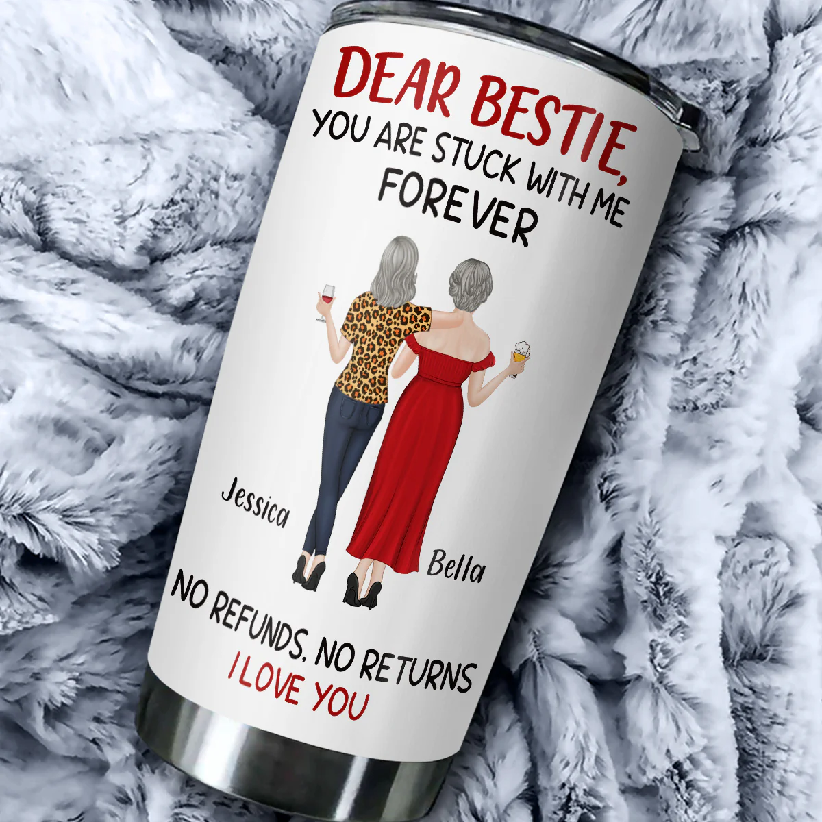 Stuck With Me - Personalized Custom Tumbler - Image 5