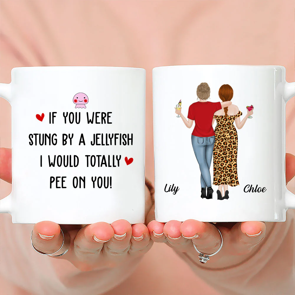 Stung By A Jellyfish - Personalized Custom Coffee Mug - Image 3