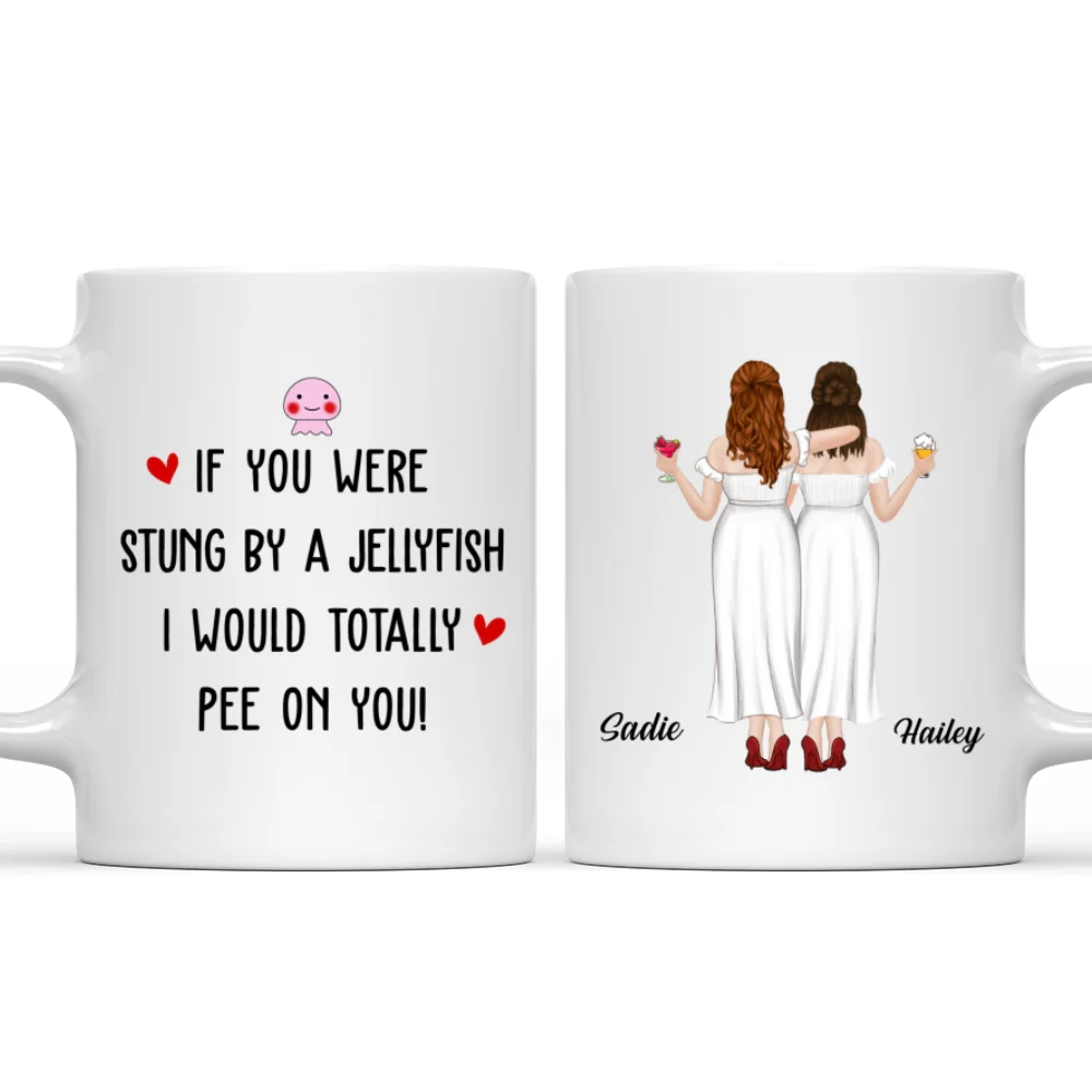 Stung By A Jellyfish - Personalized Custom Coffee Mug - Image 7