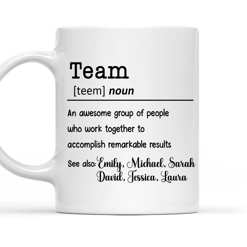 Success Begins With Working Together - Personalized Custom Coffee Mug