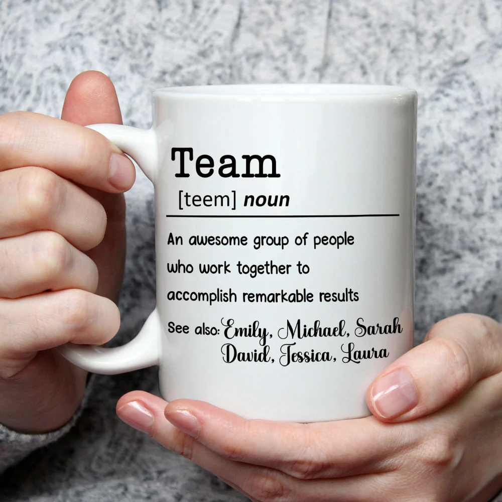 Success Begins With Working Together - Personalized Custom Coffee Mug - Image 4
