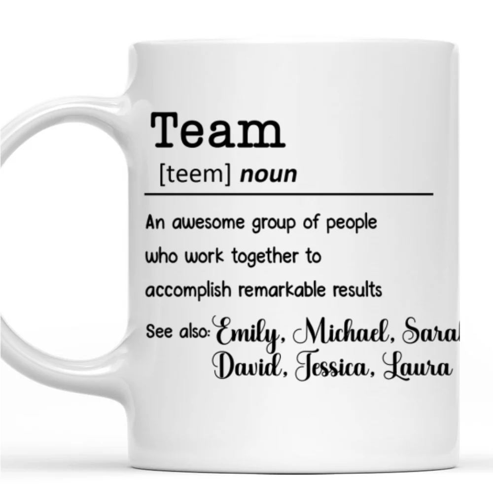 Success Begins With Working Together - Personalized Custom Coffee Mug - Image 8