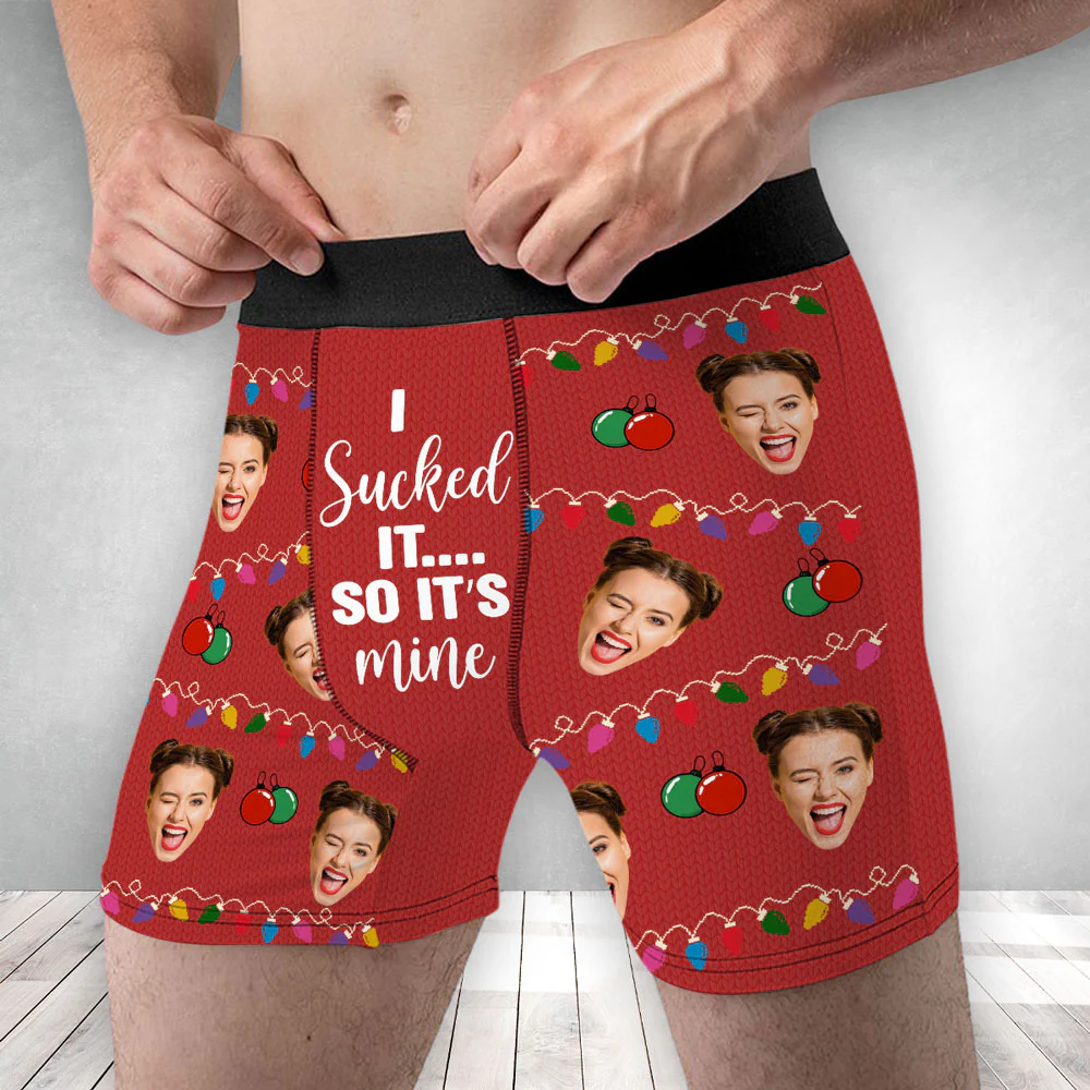 Sucked It - Personalized Photo Men's Boxer Briefs - Image 2
