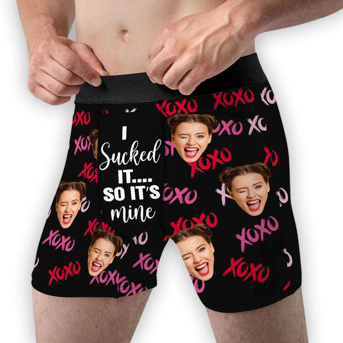 Sucked It  - Personalized Photo Men's Boxer Briefs - Image 3