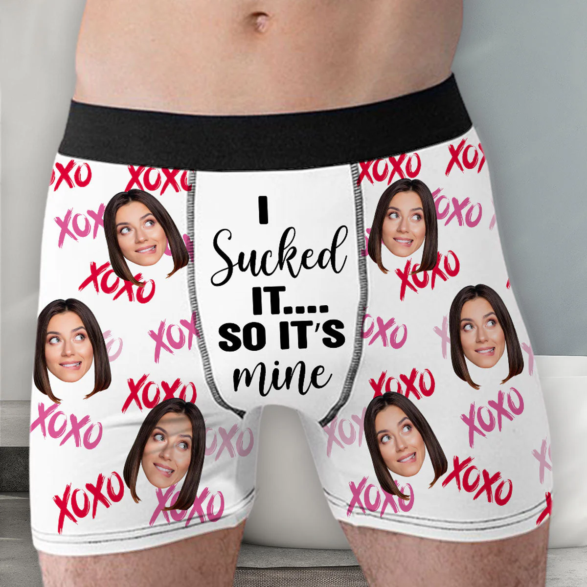 Sucked It  - Personalized Photo Men's Boxer Briefs - Image 4