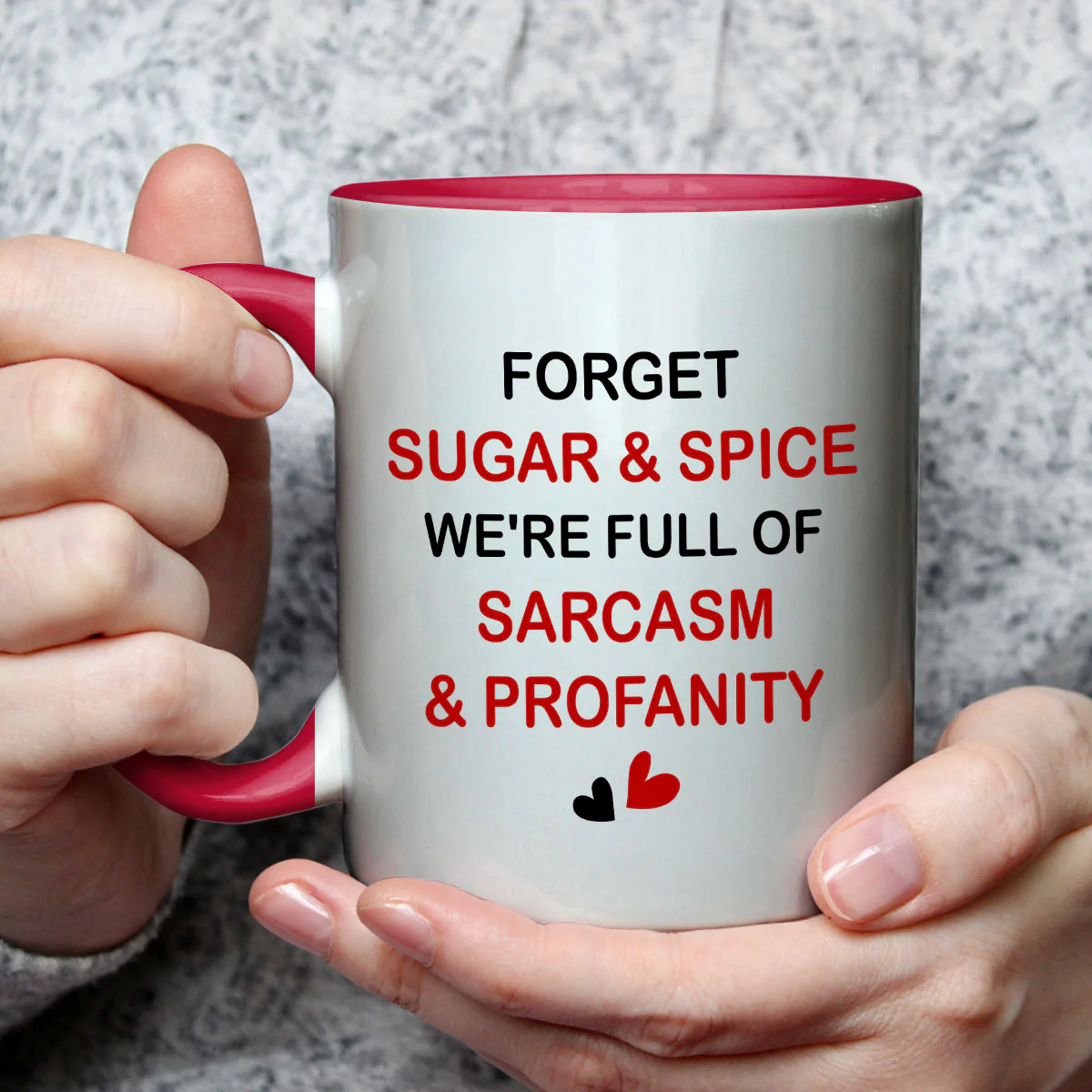 Sugar And Spice - Personalized Custom Accent Mug - Image 3
