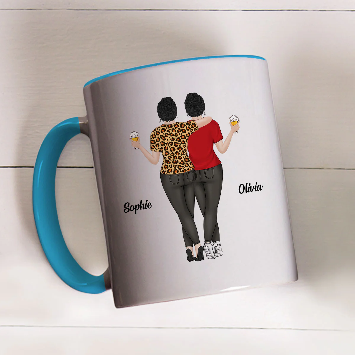 Sugar And Spice - Personalized Custom Accent Mug - Image 4