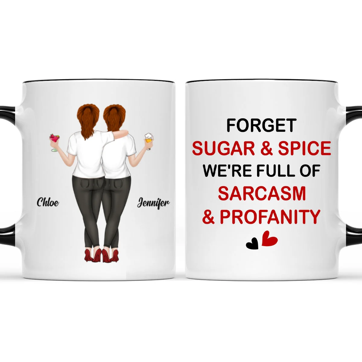 Sugar And Spice - Personalized Custom Accent Mug - Image 5