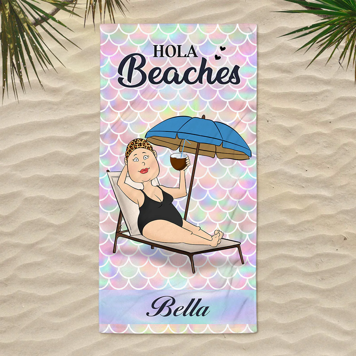 Summer At The Beach - Personalized Custom Beach Towel - Image 5