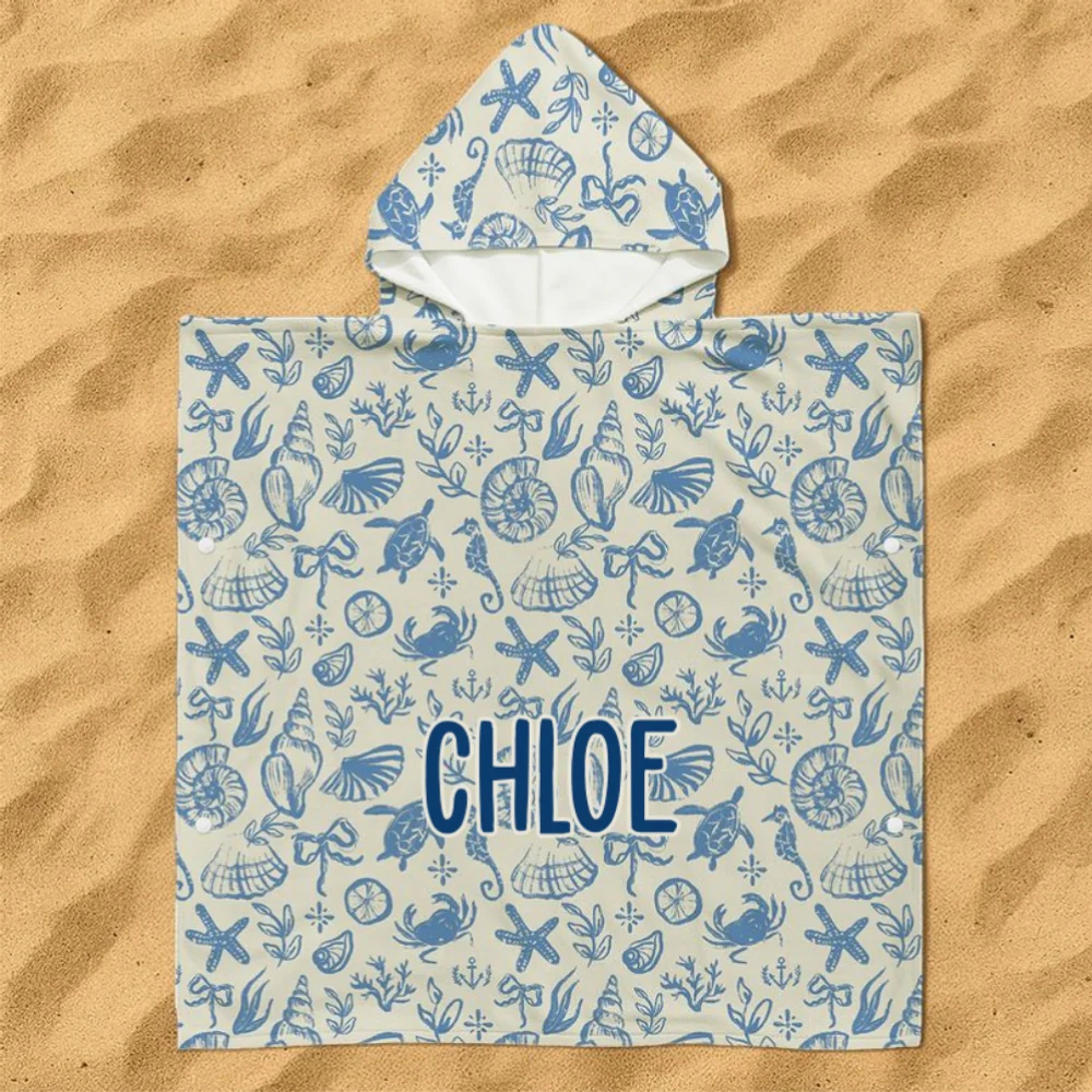 Summer Beach Vacation Holiday - Personalized Custom Hooded Beach Towel - Image 9