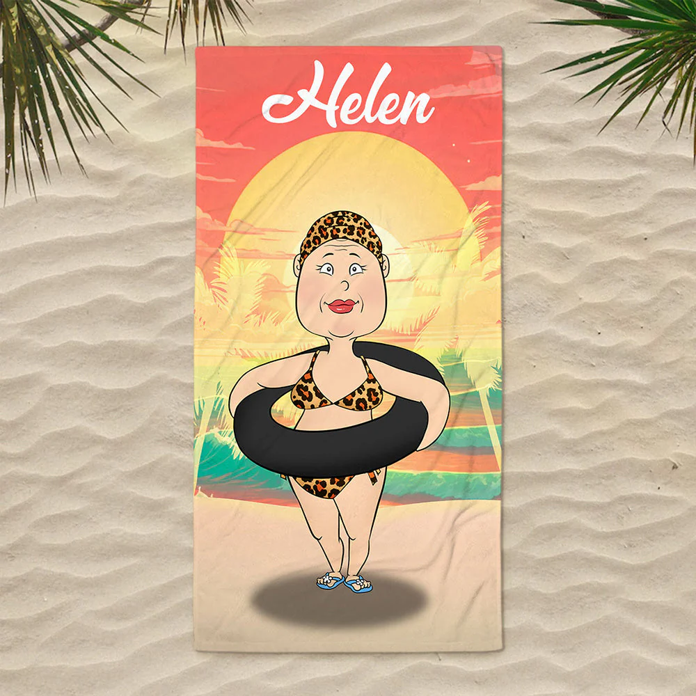 Summer Vacation - Personalized Custom Beach Towel