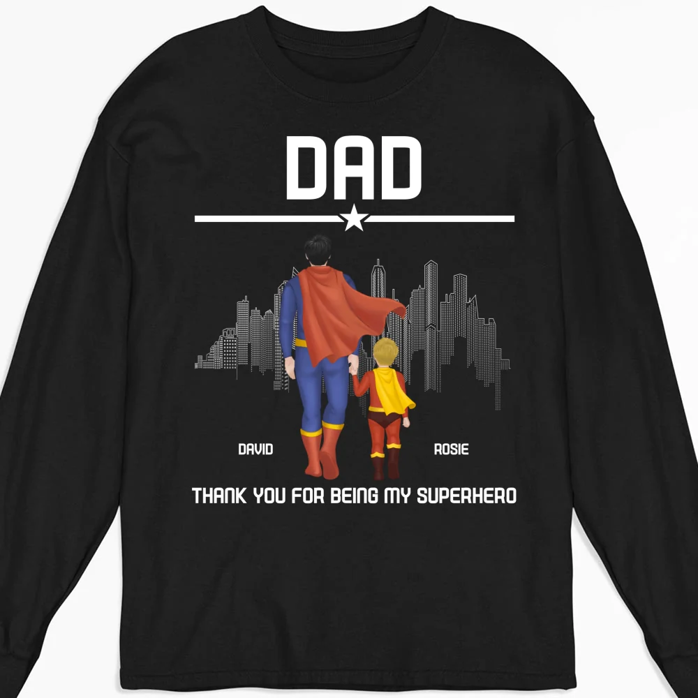 Superhero Dad - Personalized Custom Shirt - Image 12