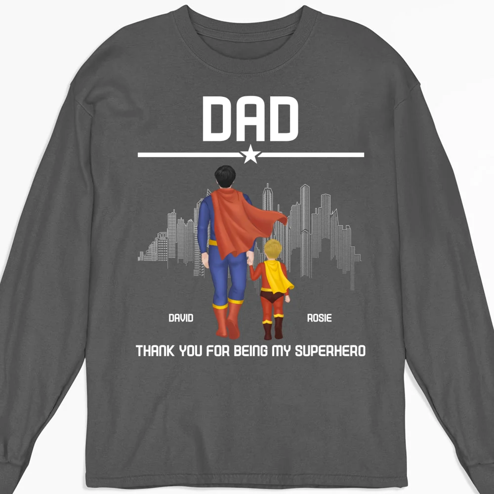 Superhero Dad - Personalized Custom Shirt - Image 13