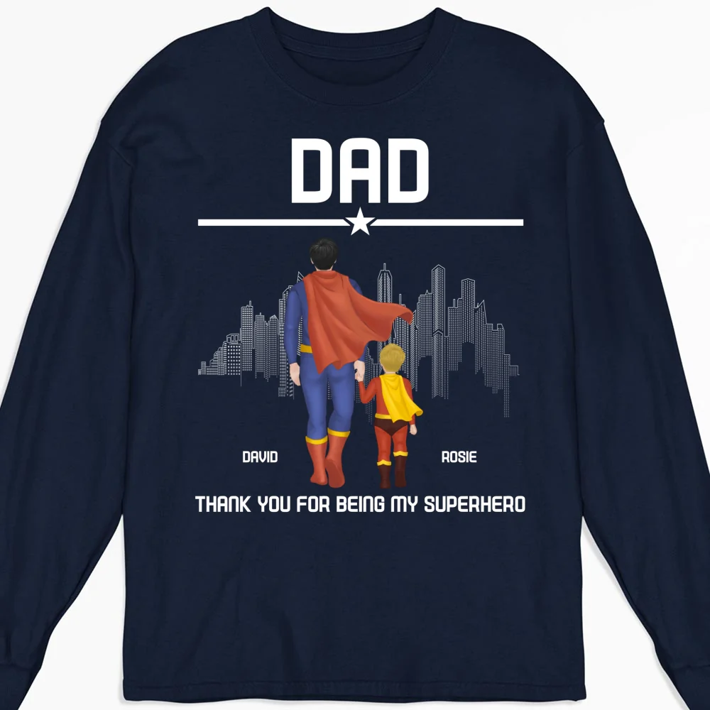 Superhero Dad - Personalized Custom Shirt - Image 14