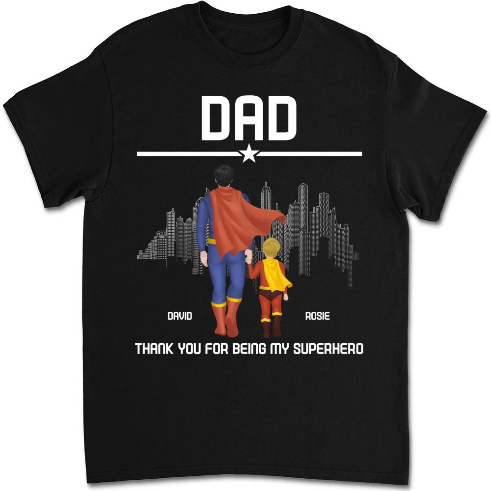 Superhero Dad - Personalized Custom Shirt - Image 8