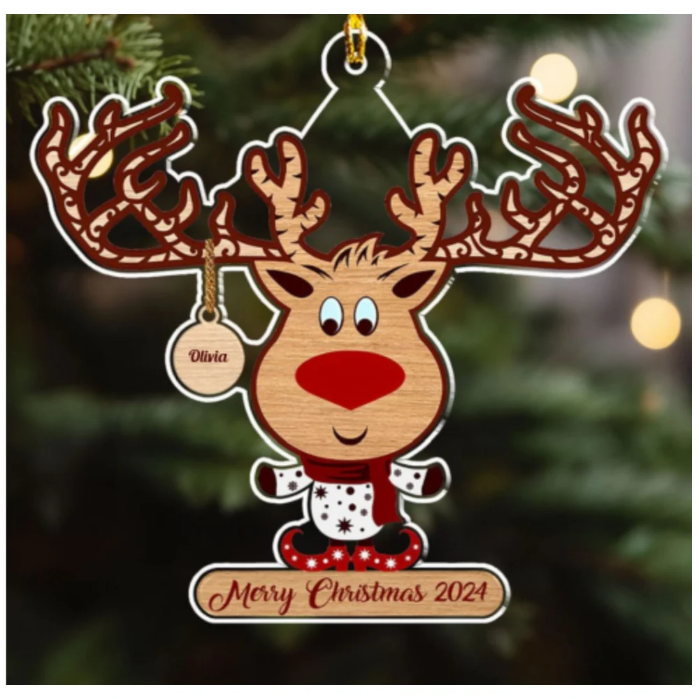 Sweet Family - Personalized Custom Acrylic Ornament - Image 5