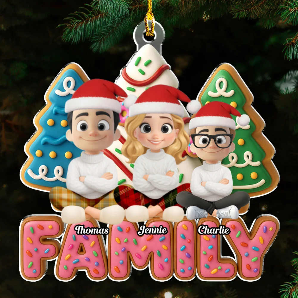 Sweet Family Tree - Personalized Custom Acrylic Ornament - Image 5