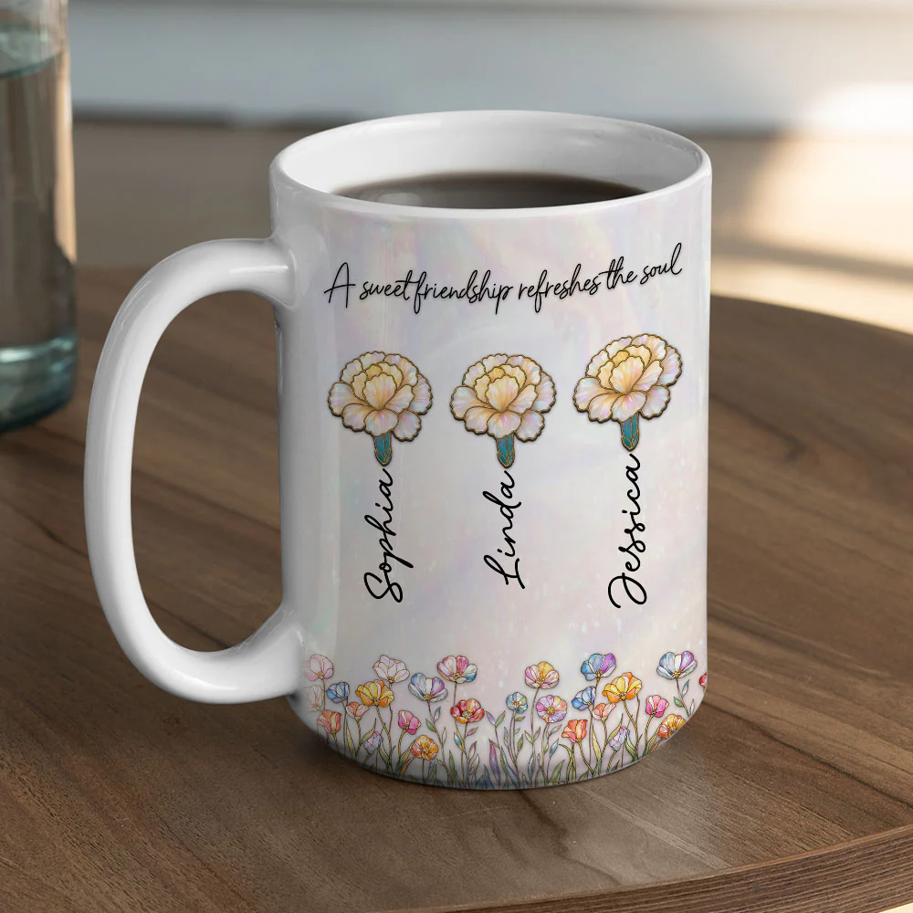 Sweet Friendship Bible - Personalized Custom Coffee Mug - Image 4