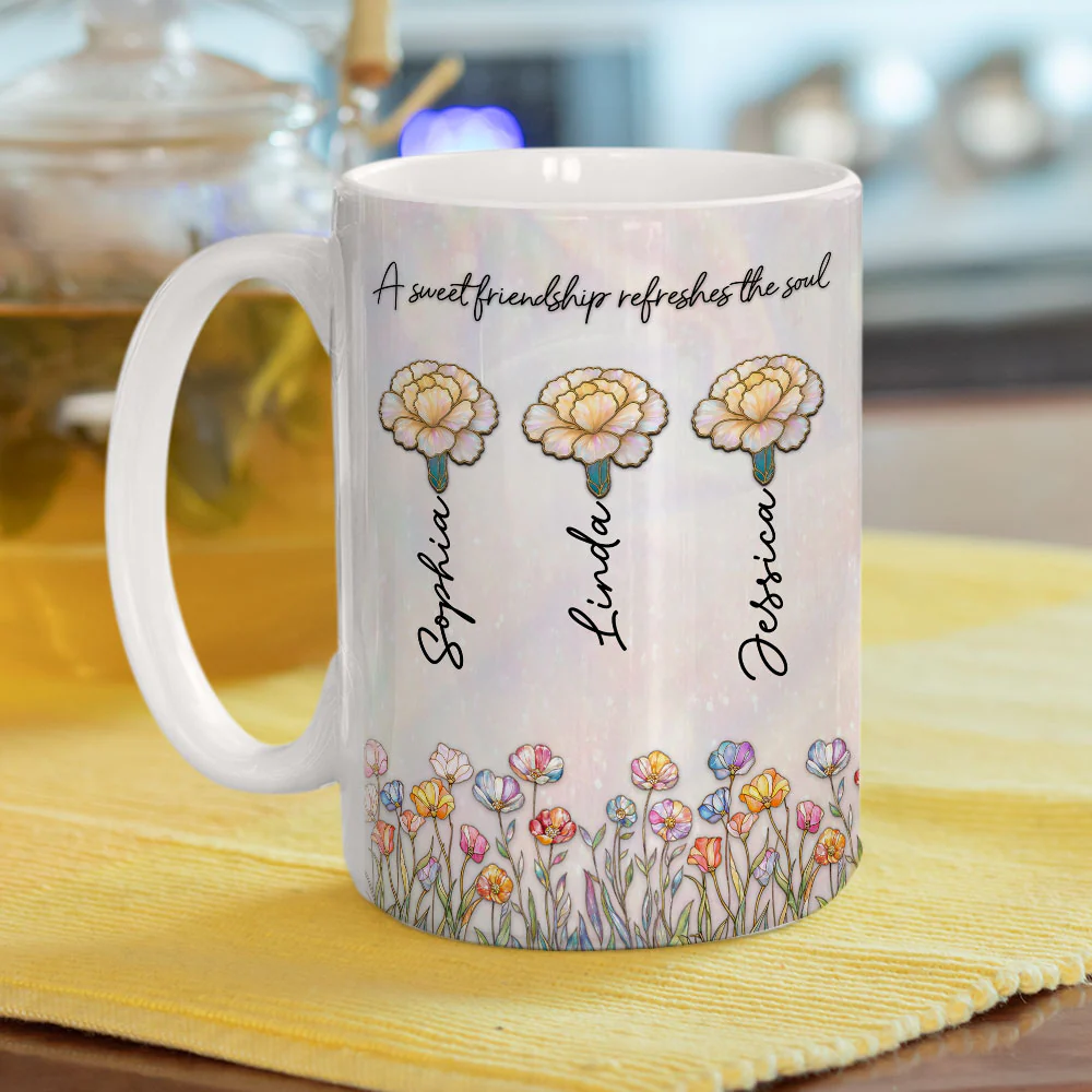 Sweet Friendship Bible - Personalized Custom Coffee Mug - Image 5