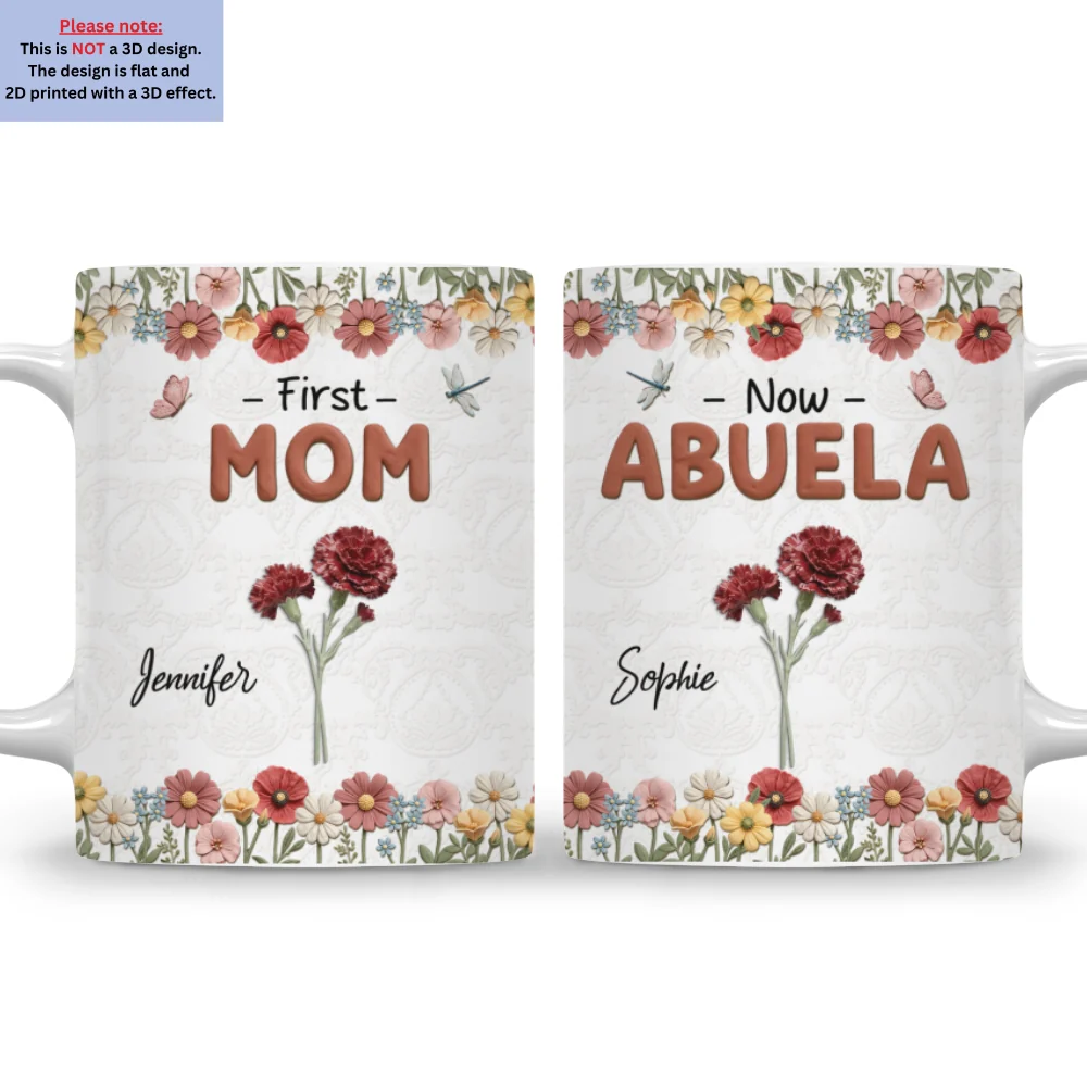 Sweet Moments With Grandkids - Personalized Custom 3D Effect Mug - Image 8