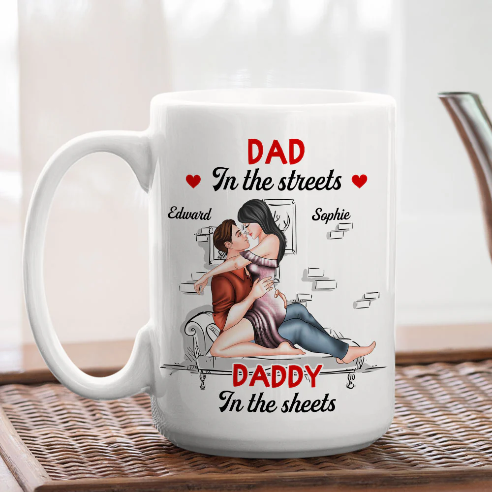 Sweet Outside Savage In Bed - Personalized Custom Coffee Mug - Image 5
