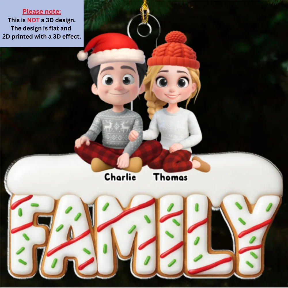 Sweetest Christmas Ever - Personalized Custom Acrylic Ornament - Image 6