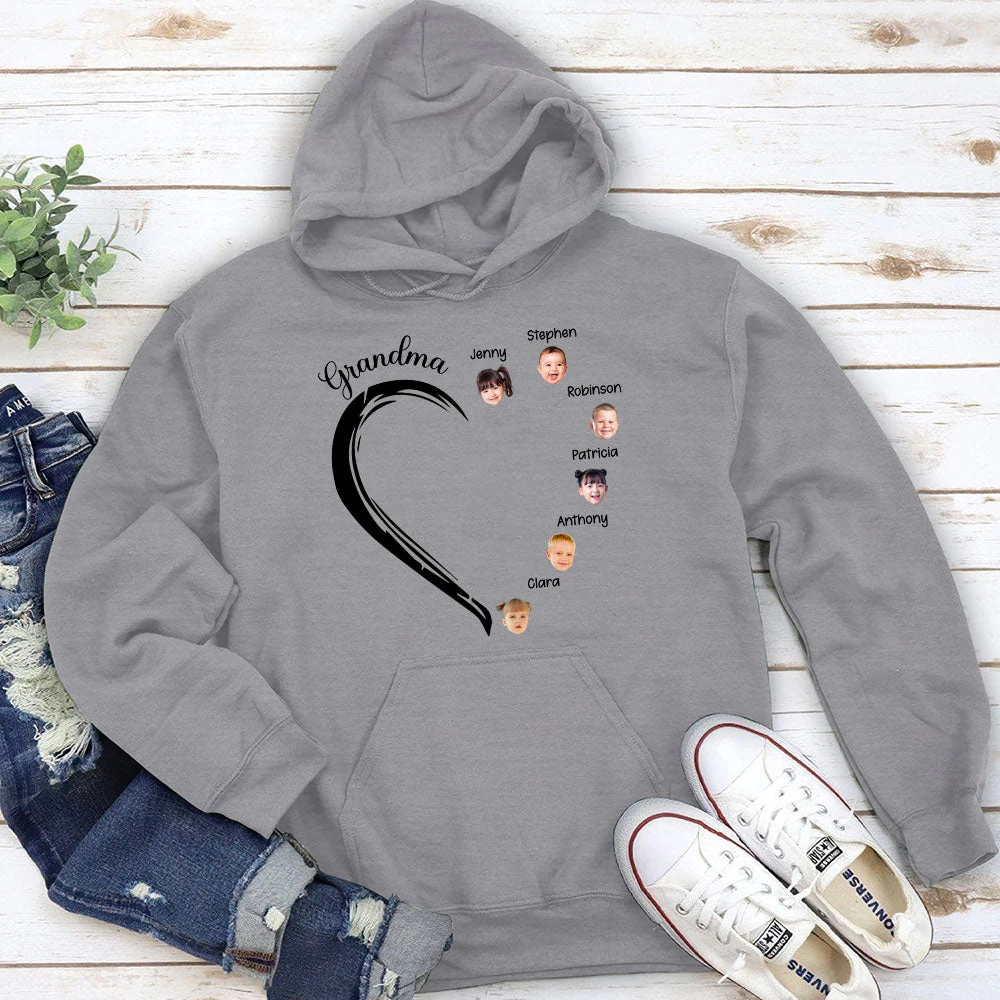 Sweetheart Of Grandma - Personalized Custom Hoodie - Image 2