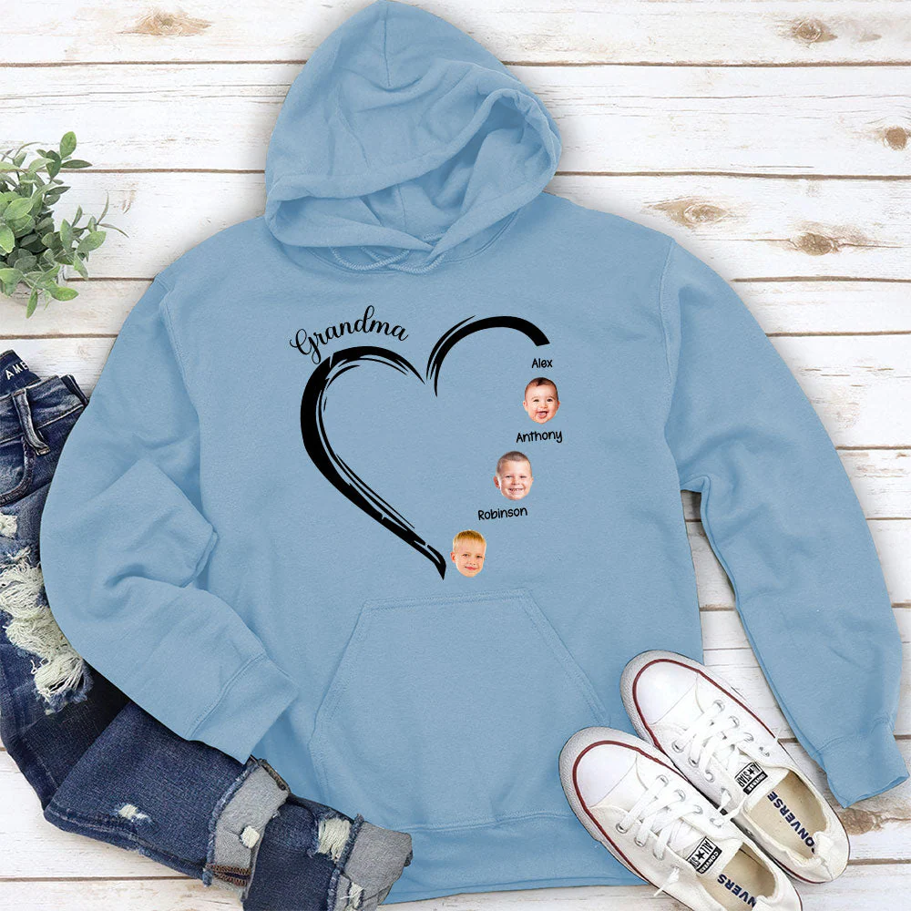 Sweetheart Of Grandma - Personalized Custom Hoodie - Image 3