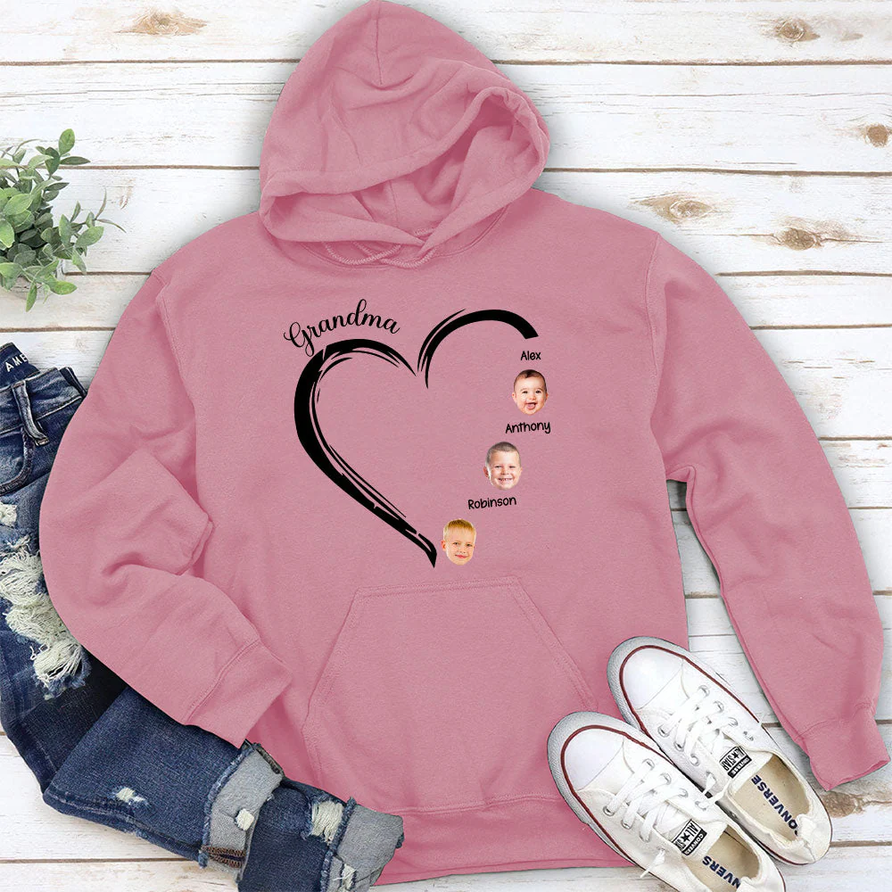 Sweetheart Of Grandma - Personalized Custom Hoodie - Image 4