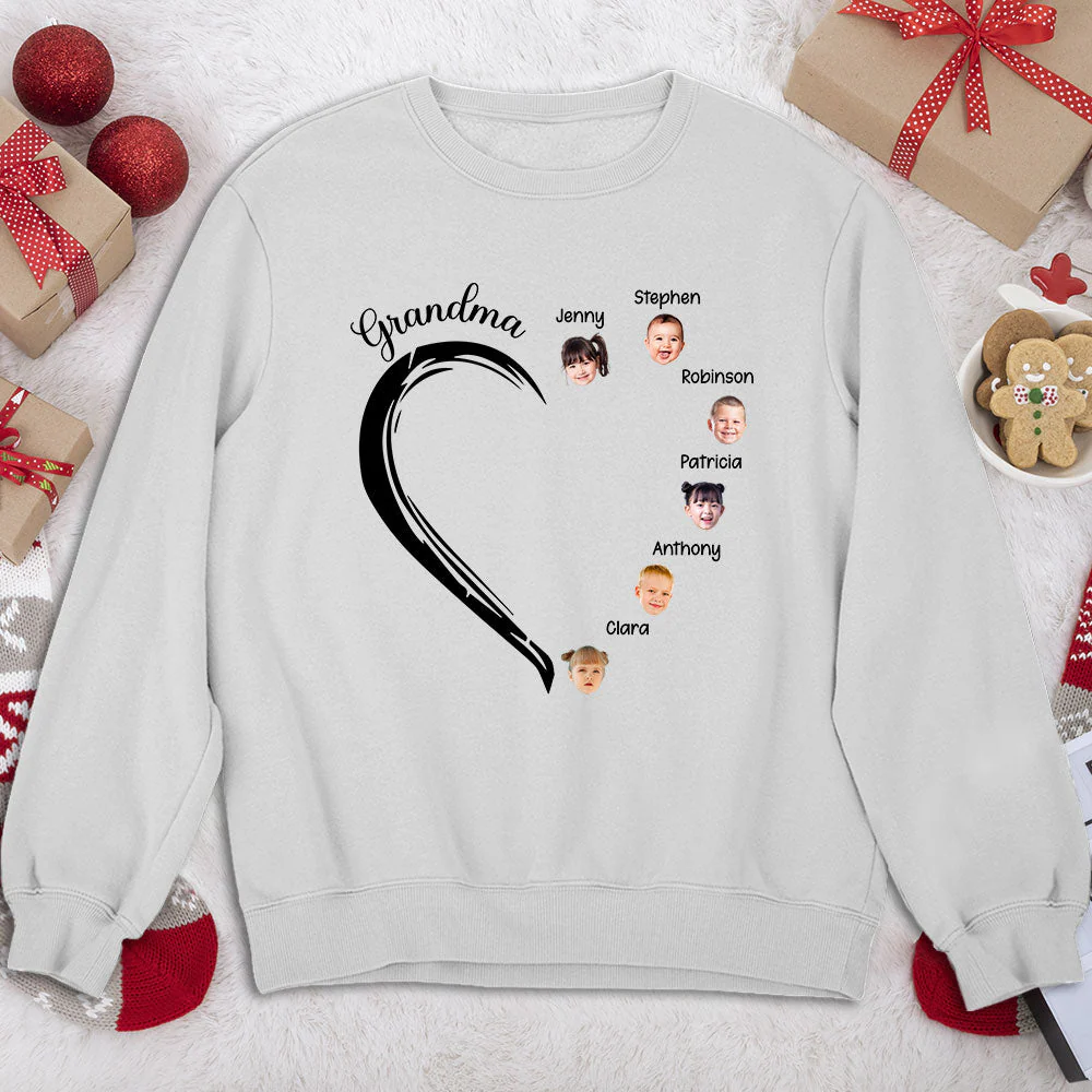 Sweetheart Of Grandma - Personalized Custom Sweatshirt - Image 2