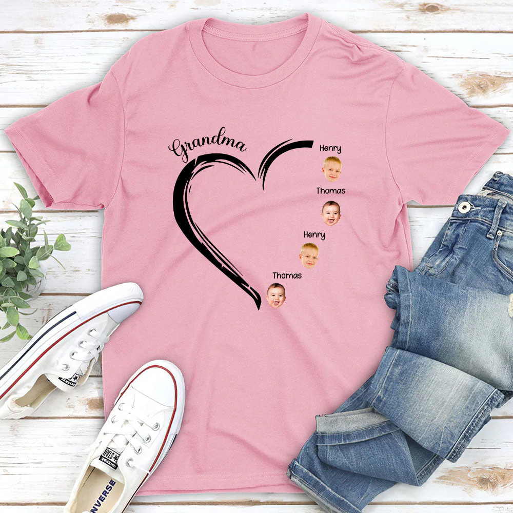 Sweetheart Of Grandma - Personalized Custom Unisex T-shirt - Image 3