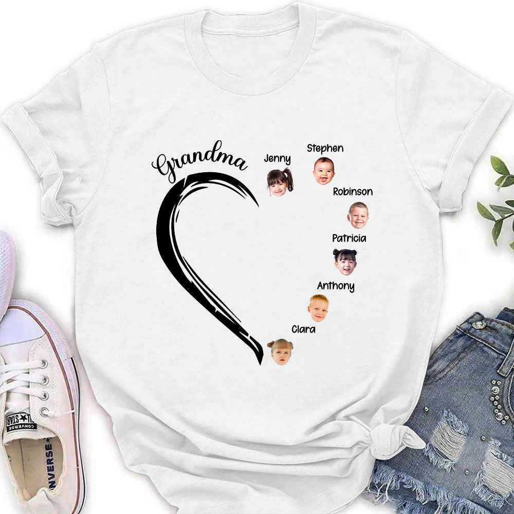 Sweetheart Of Grandma - Personalized Custom Women's T-shirt - Image 2