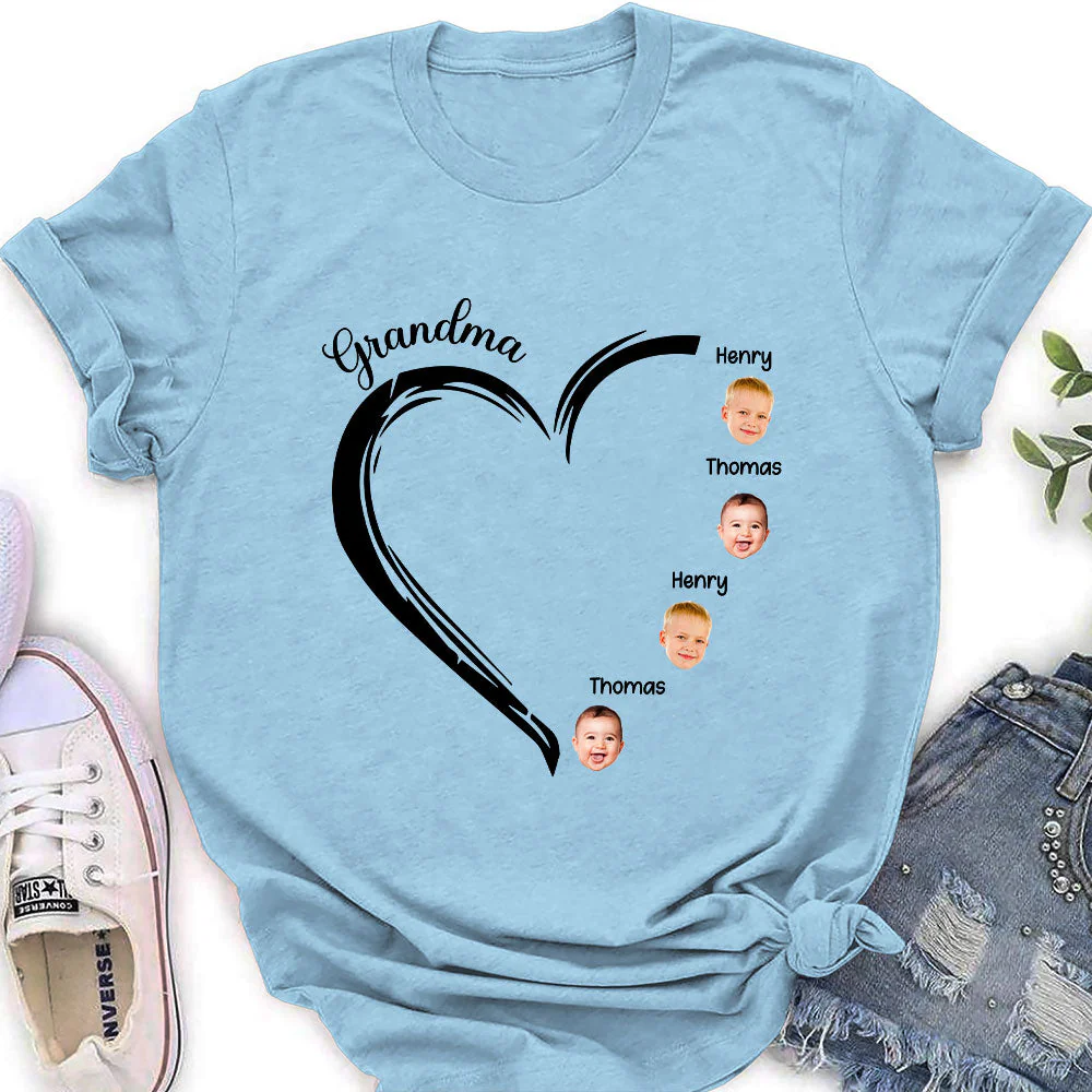 Sweetheart Of Grandma - Personalized Custom Women's T-shirt - Image 3