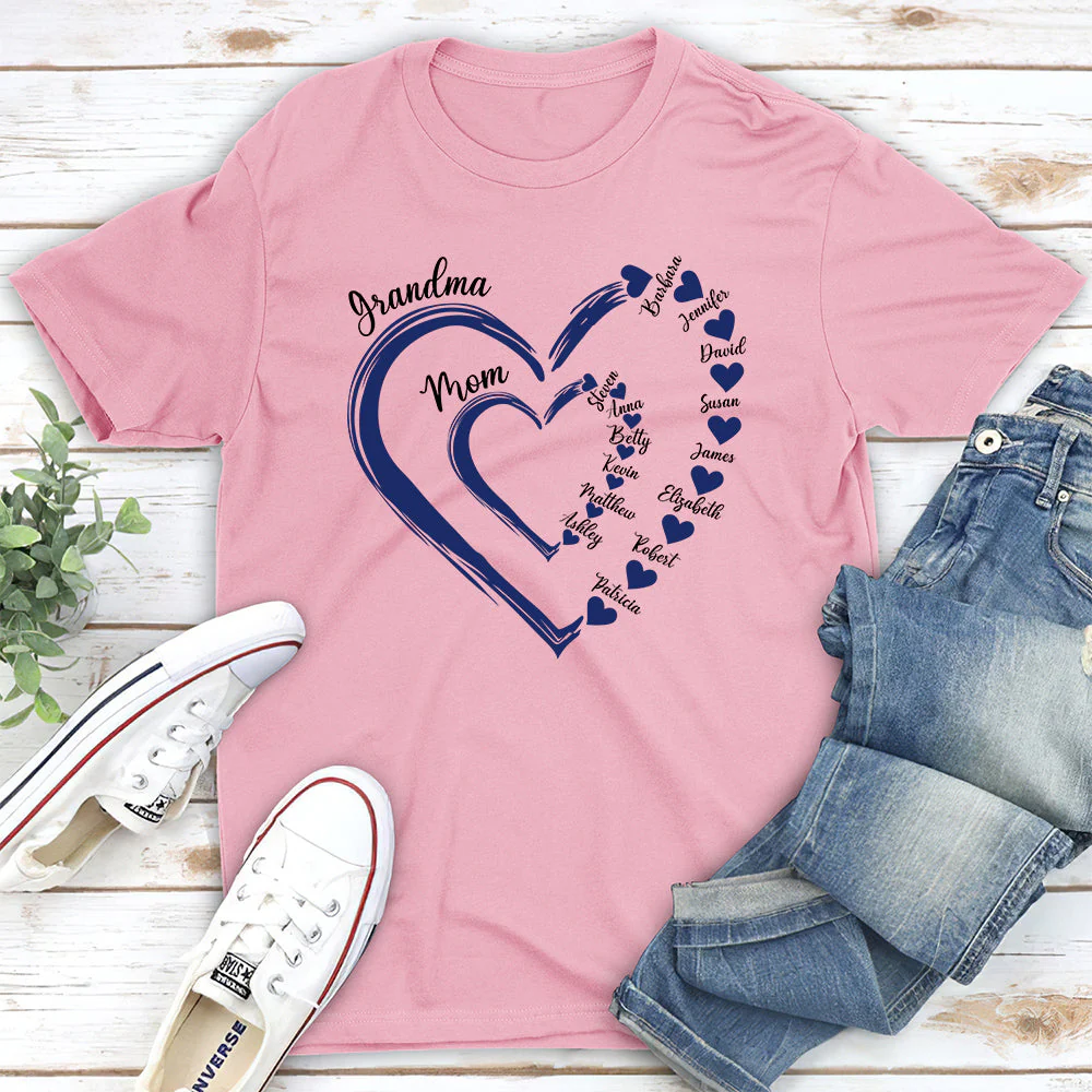 Sweethearts Of Mom - Personalized Custom Unisex T-shirt - Image 5