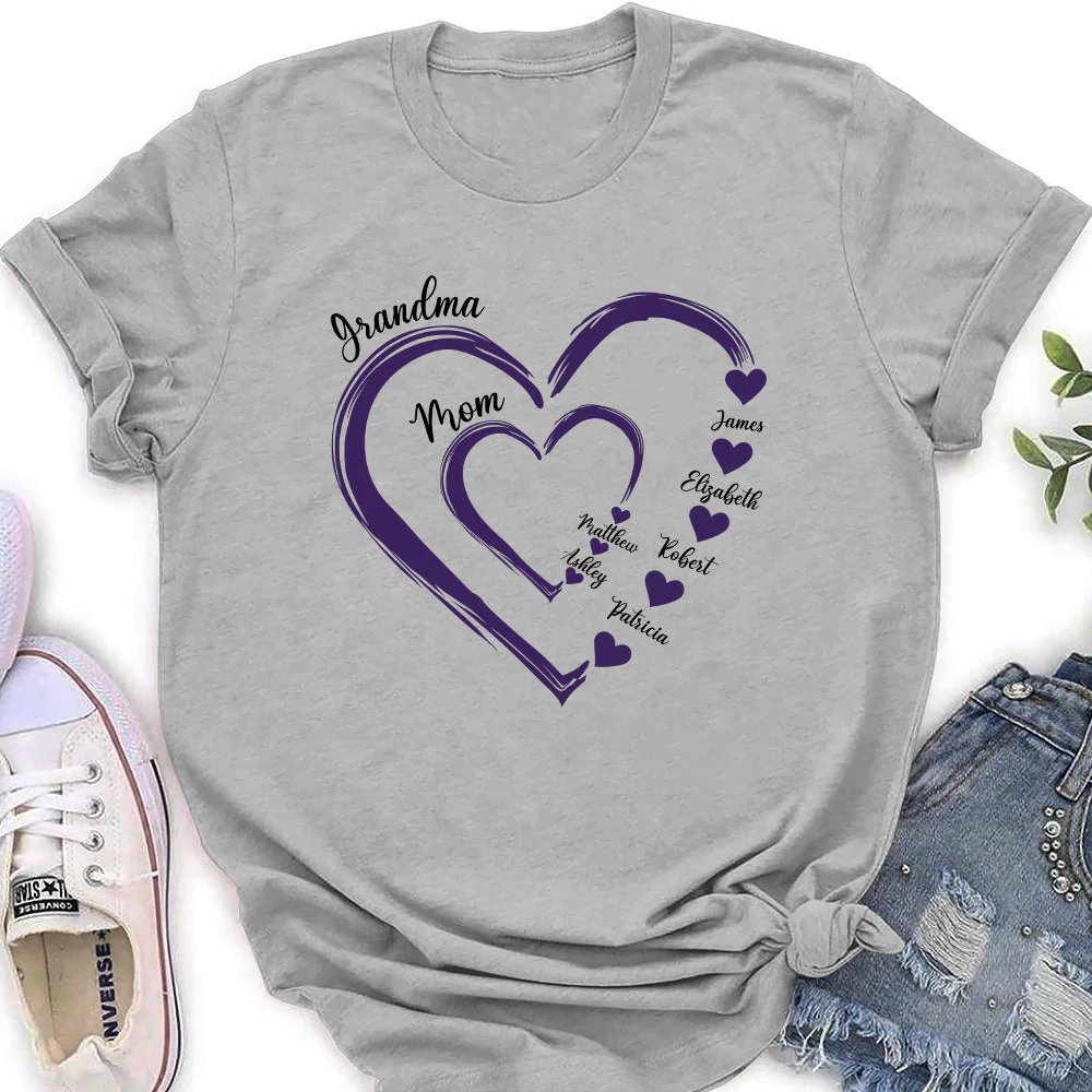 Sweethearts Of Mom - Personalized Custom Women's T-shirt - Image 2