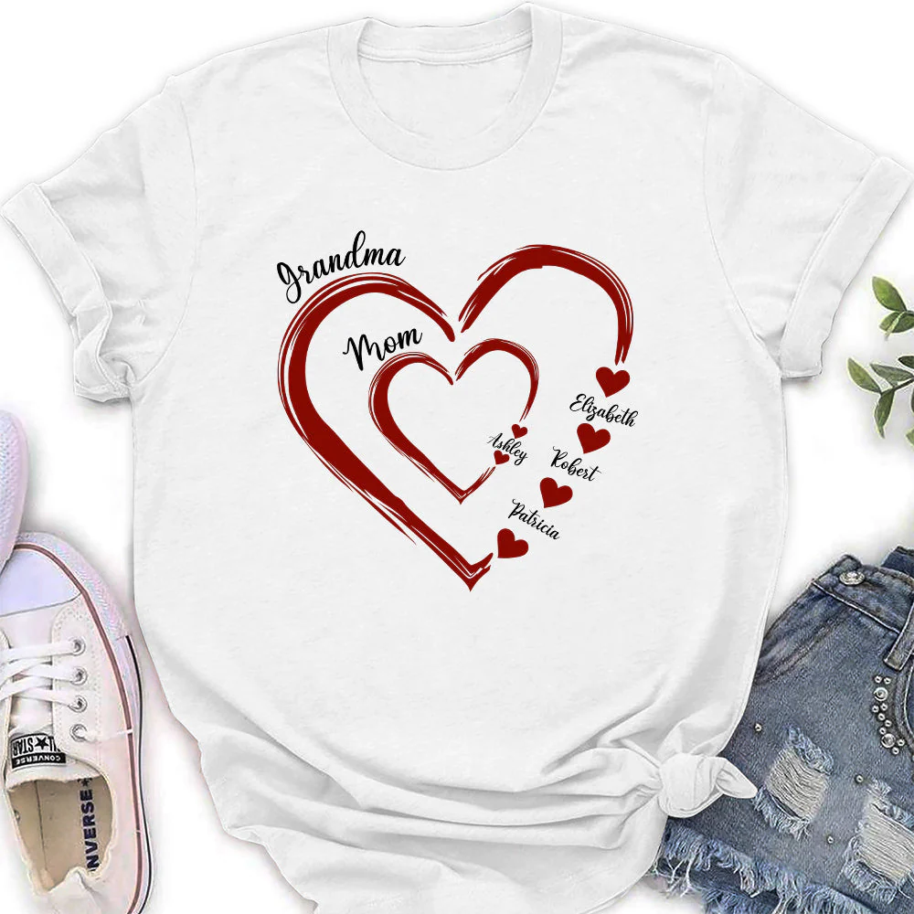 Sweethearts Of Mom - Personalized Custom Women's T-shirt - Image 3