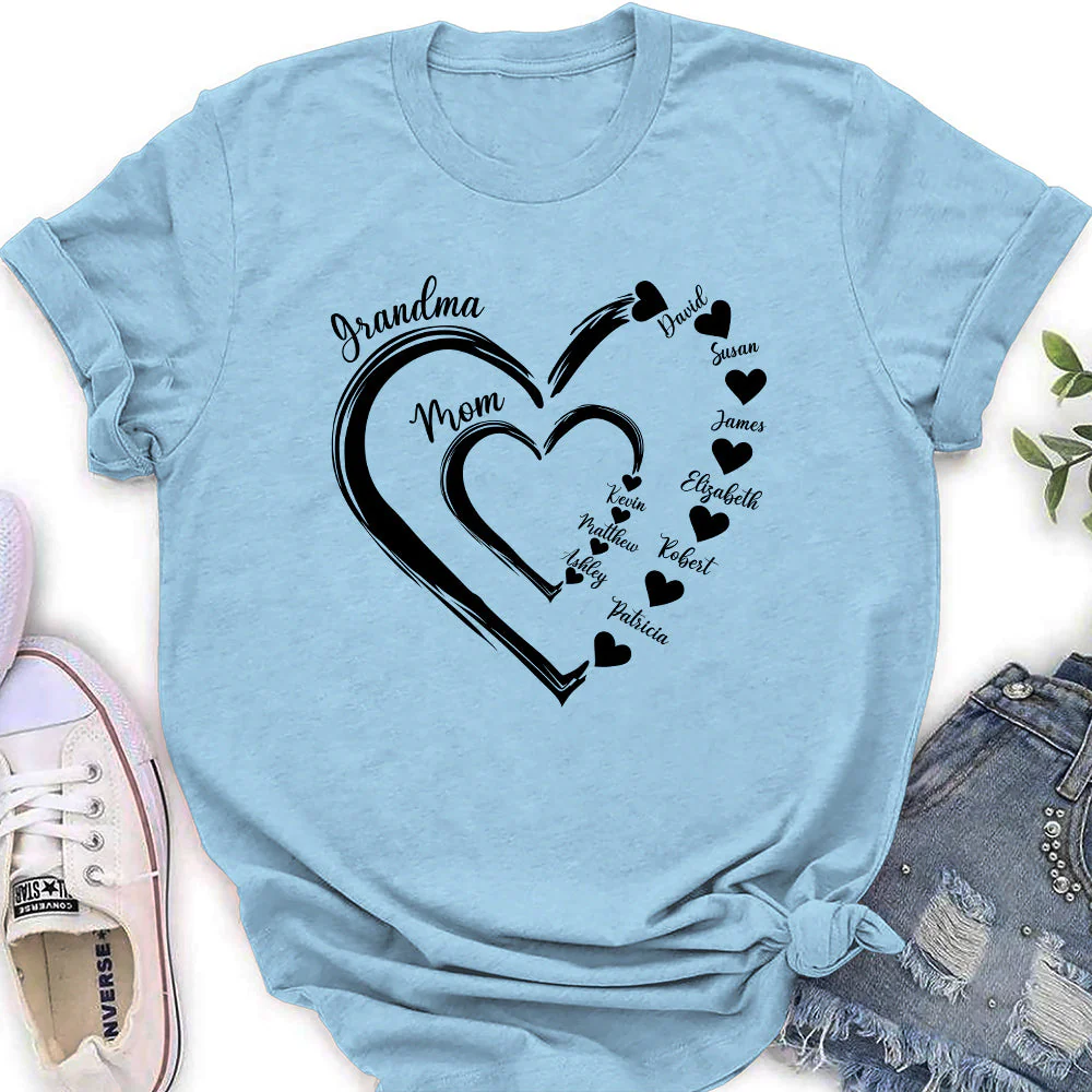 Sweethearts Of Mom - Personalized Custom Women's T-shirt - Image 4