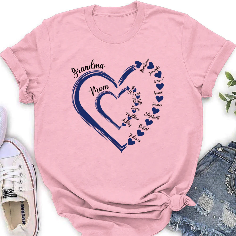 Sweethearts Of Mom - Personalized Custom Women's T-shirt - Image 5