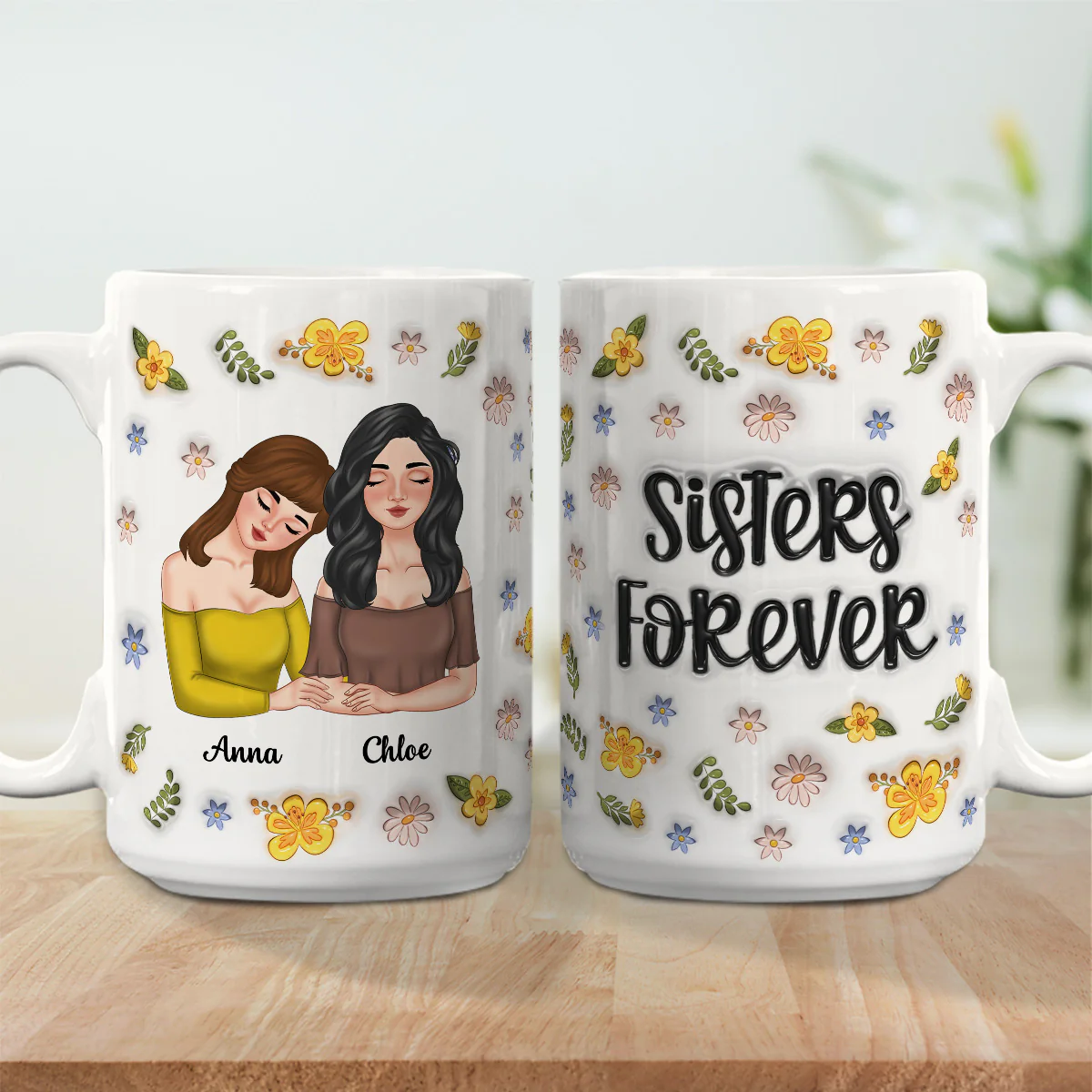 Sweets Friendship - Personalized Custom 3D Inflated Effect Coffee Mug - Image 5